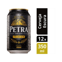 Imagem da oferta Cerveja Petra Escura Premium 12 Unidades Lata 350ml