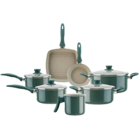 Imagem da oferta Brinox - Jogo de Panelas Antiaderente Ceramic Life Brinox Easy 7 Peças - Verde Jade