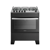 Imagem da oferta Fogao Atlas Atenas 5 Bocas Preto com Mesa Inox Bivolt