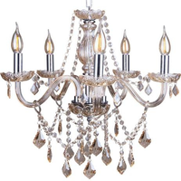 Imagem da oferta Lustre Candelabro de Cristal Legítimo France Nice 5 Braços E14