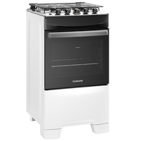 Imagem da oferta Fogão Continental 4 Bocas FC4IB com Mesa de Inox Tecnologia Top Limpa Fácil e Acendimento Automático Branco