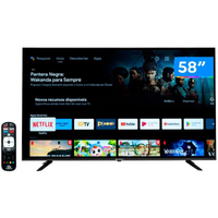 Imagem da oferta Smart TV 58 4K DLED Rig Vizzion BR58GUA IPS