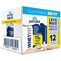 Imagem da oferta Parmalat WheyFit Baunilha 15g de Proteína 250 Ml Pack 12 Unidades