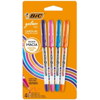 Imagem da oferta Caneta em Gel BIC Gelocity Ponta Fina 4 Cores