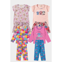 Imagem da oferta 8 Peças Pijama Infantil Menina