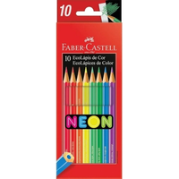 Imagem da oferta Ecolapis de Cor Faber-Castell Neon Estojo com 10 Unidades - 120410N