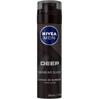 Imagem da oferta NIVEA MEN Espuma de Barbear Deep 200ml - Com carvão ativado em sua fórmula promove um barbear suave e ainda deixa a se