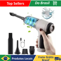 Imagem da oferta Mini Aspirador de Pó Sem Fio 3 Em 1 Para Carro Bivolt 9000Pa