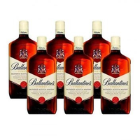 Imagem da oferta Whisky Escocês Ballantines Finest 1 Litro Caixa com 6 unidades - Whisky