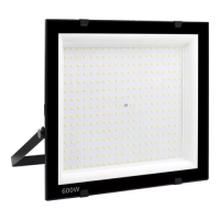 Imagem da oferta Refletor LED 600W Carcaça Preto Luz Branco-frio IP66 Bivolt Roya