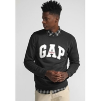 Imagem da oferta Blusa de Moletom Flanelada Fechada GAP Logo Bordado Preta