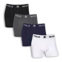 Imagem da oferta Kit 4 Cuecas Boxer Polo Wear Masculino Adulto De Microfibra.