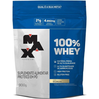 Imagem da oferta Whey Protein 100% Max Titanium 900g (Refil)