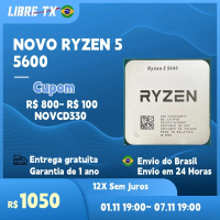 Imagem da oferta LibreTx Processador Ryzen 5 5600 6Core CPU para Jogos Soquete AM4 Estoque no Brasil