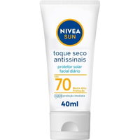 Imagem da oferta Protetor Solar Facial Nivea Sun Toque Seco Antissinais FPS 70 - 40ml