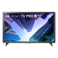 Imagem da oferta Smart TV LED 32" LG 3 HDMI, 2 USB Bluetooth Wi-Fi Active HDR ThinQ AI - 32LQ621CBSB.AWZ