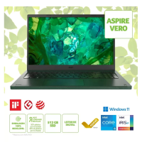 Imagem da oferta Notebook Acer Vero AV15-53P-56HM Intel Core i5 1335U 15.6 Full HD Intel Iris Xe 512 GB SSD 8 GB RAM Wind