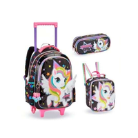 Imagem da oferta Conjunto Mochila Rodinhas Unicórnio Infantil Unicorn Magic 2024