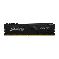 Imagem da oferta Memória RAM Kingston Fury Beast 8GB 3200MHz DDR4 CL16 Preto - KF432C16BB/8