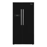 Imagem da oferta Refrigerador Midea Side by Side 528L Preto - MD-RS587FGA