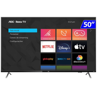 Imagem da oferta Smart TV AOC Roku LED 50" 4K UHD Wi-Fi 50U6125/78G