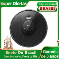 Imagem da oferta (Código promocional: BRA888)Robô aspirador de pó ABIR X8 navegação a laser lidar 6500pa sucção multi-assoalho