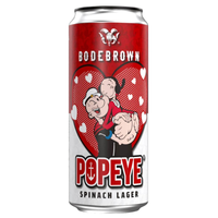 Imagem da oferta Cerveja Bodebrown Popeye Spinach Lager Lata Vermelha 473ml