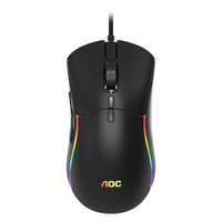 Imagem da oferta Mouse Gamer AOC GM310 RGB 12400 DPI 7 Botões Preto - GM310B/FG