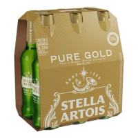 Imagem da oferta Cerveja Puro Malte Pure Gold Stella Artois 330ml 6 Uni