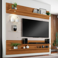 Imagem da oferta Painel para TV de 60'' com 5 Prateleiras LED NT1010 - Notável Móveis