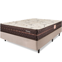 Imagem da oferta Cama Box Colchão Casal Ortopédico Firme Espuma D33 Antialérgico Certificado 138x188x54cm - BF Colchões