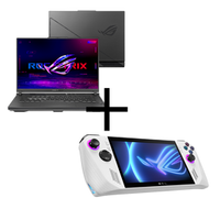 Imagem da oferta Kit Notebook Gamer Asus ROG Strix G16 i7-13650HX 8GB SSD 512GB GeForce RTX 4050 Tela 16″ WUXGA Linux G614JU-N3367 + ROG Ally