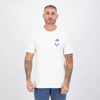 Imagem da oferta Camiseta Adidas Grafica Messi Branca e Azul