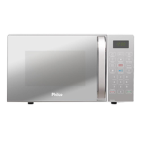 Imagem da oferta Micro-Ondas Philco 20L Branco com Porta Espelhada - PMO23EB