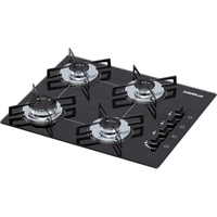 Imagem da oferta Cooktop 4 bocas Chamalux ultra chama Bivolt Trempe de Chapa Preto