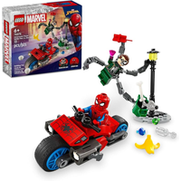 Imagem da oferta LEGO Set Super Heroes Marvel 76275 Perseguição de Mota: Spider-Man vs Doc 77 peças