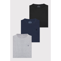 Imagem da oferta Kit 3 Camisetas Masculinas Regular Polo Wear Sortido