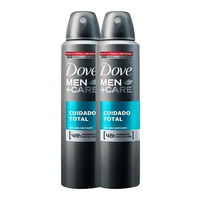 Imagem da oferta Kit 2 Desodorante Dove Men + Care Cuidado Total Aerosol Antitranspirante 48h 150ml