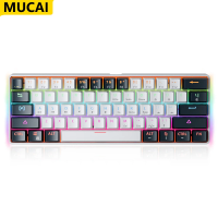 Imagem da oferta Teclado Mecânico RGB MUCAI MK61 61 Teclas Switch Red com Fio