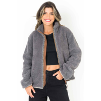 Imagem da oferta Casaco Sherpa Feminino Soft Cinza Taco