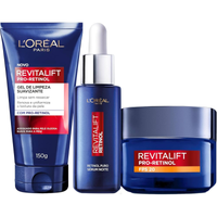 Imagem da oferta Kit Revitalift Pro Retinol: Gel De Limpeza Sérum E Creme - L'Oréal Paris