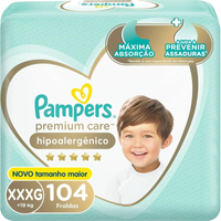 Imagem da oferta Fralda Pampers Premium Care XXXG - 104 fraldas