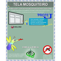 Imagem da oferta Tela Mosquiteiro Com Velcro Protej Cinza