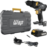 Imagem da oferta Parafusadeira e Furadeira WAP com Impacto à Bateria 3/8" 21V Torque 21 Níveis Bivolt K21-ID01 + Maleta Organizadora