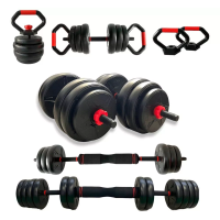 Imagem da oferta Kit Halteres Musculação Kettlebell 6 Em 1 Peso 40kg Odin Fit