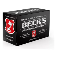 Imagem da oferta Pack Cerveja Beck's Puro Malte Lata 350ml Com 8 Unidades