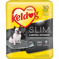 Imagem da oferta Keldog Tapete Higiênico Slim Ultra Dry Carvão Ativado c/ 30 UN