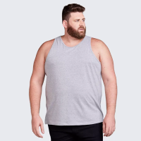 Imagem da oferta Regata Plus Size Masculina Lisa Confortável Algodão