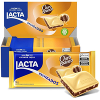 Imagem da oferta Caixa Chocolate Lacta Recheado Ouro Branco 98g - 17 Unidades