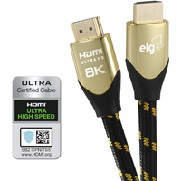 Imagem da oferta Cabo HDMI 2.1 Elg Áudio E Vídeo Ultra HD 8K Speed 2m - Hs8k20